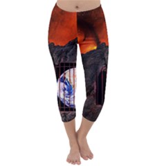 Earth Day Capri Winter Leggings 