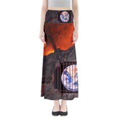 Earth Day Full Length Maxi Skirt