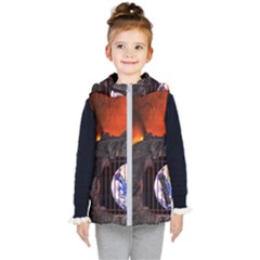 Earth Day Kids  Hooded Puffer Vest