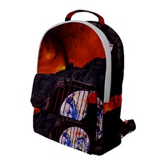 Earth Day Flap Pocket Backpack (large)