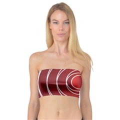 Circles Red Bandeau Top