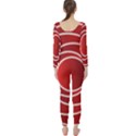 Circles Red Long Sleeve Catsuit View2