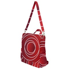 Circles Red Crossbody Backpack