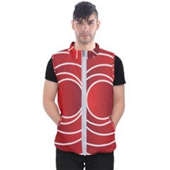 Circles Red Men s Puffer Vest