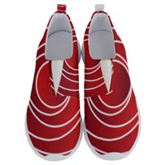 Circles Red No Lace Lightweight Shoes