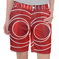 Circles Red Pocket Shorts by HermanTelo