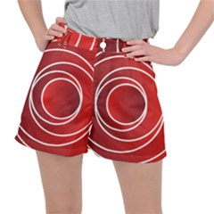 Circles Red Ripstop Shorts by HermanTelo