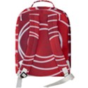 Circles Red Double Compartment Backpack View3