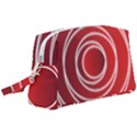 Circles Red Wristlet Pouch Bag (Large) View1