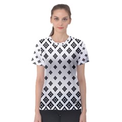 Concentric Plaid Women s Sport Mesh Tee