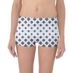 Concentric Plaid Reversible Boyleg Bikini Bottoms