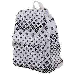 Concentric Plaid Top Flap Backpack