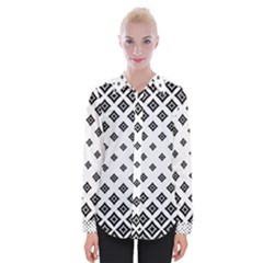 Concentric Plaid Womens Long Sleeve Shirt