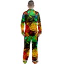 Color Abstract Polygon Men s Satin Pajamas Long Pants Set View2