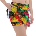 Color Abstract Polygon Tennis Skirt View3