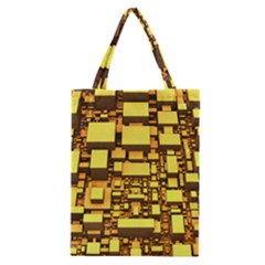 Cubes Grid Geometric 3d Square Classic Tote Bag by HermanTelo