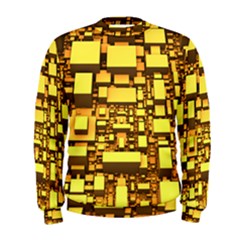 Cubes Grid Geometric 3d Square Men s Sweatshirt