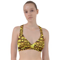 Cubes Grid Geometric 3d Square Sweetheart Sports Bra