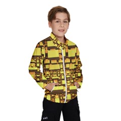 Cubes Grid Geometric 3d Square Kids  Windbreaker