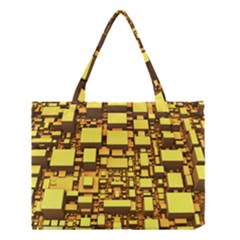 Cubes Grid Geometric 3d Square Medium Tote Bag