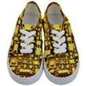 Cubes Grid Geometric 3d Square Kids  Classic Low Top Sneakers View1