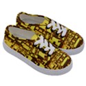 Cubes Grid Geometric 3d Square Kids  Classic Low Top Sneakers View3