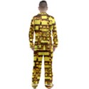 Cubes Grid Geometric 3d Square Men s Satin Pajamas Long Pants Set View2