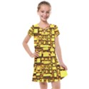 Cubes Grid Geometric 3d Square Kids  Cross Web Dress View1