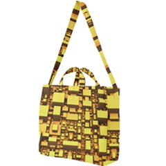 Cubes Grid Geometric 3d Square Square Shoulder Tote Bag