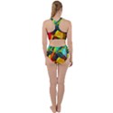 Color Abstract Polygon Background Racer Back Bikini Set View2