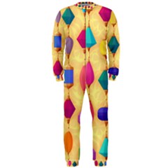 Colorful Background Stones Jewels Onepiece Jumpsuit (men)  by HermanTelo