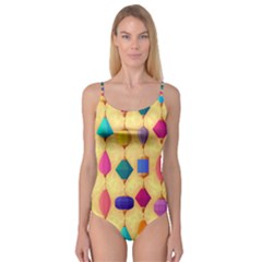 Colorful Background Stones Jewels Camisole Leotard 