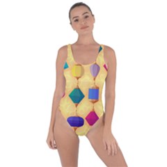 Colorful Background Stones Jewels Bring Sexy Back Swimsuit