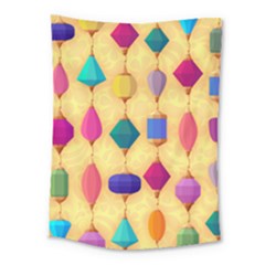 Colorful Background Stones Jewels Medium Tapestry