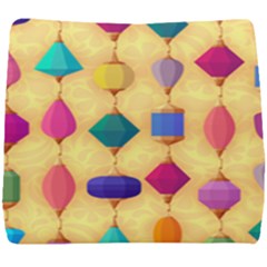 Colorful Background Stones Jewels Seat Cushion