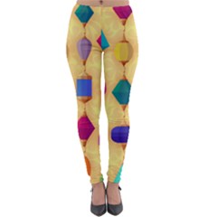 Colorful Background Stones Jewels Lightweight Velour Leggings