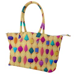 Colorful Background Stones Jewels Canvas Shoulder Bag