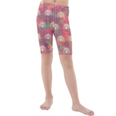 Colorful Background Abstract Kids  Mid Length Swim Shorts