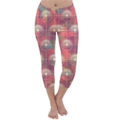 Colorful Background Abstract Capri Winter Leggings 