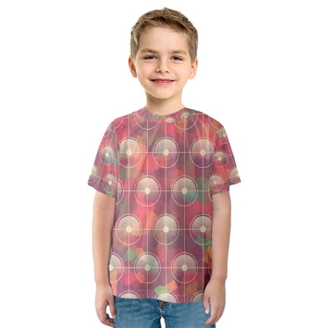 Colorful Background Abstract Kids  Sport Mesh Tee by HermanTelo