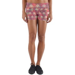 Colorful Background Abstract Yoga Shorts