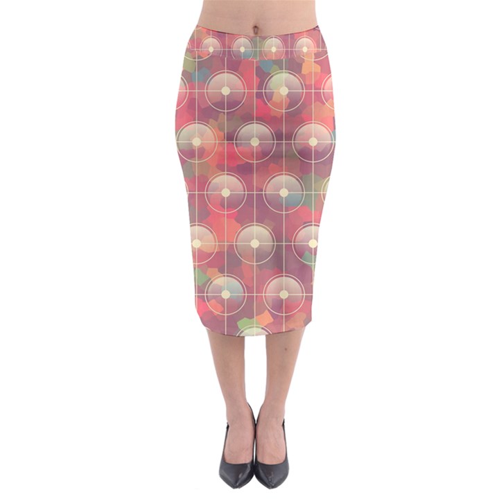 Colorful Background Abstract Midi Pencil Skirt