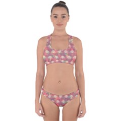 Colorful Background Abstract Cross Back Hipster Bikini Set