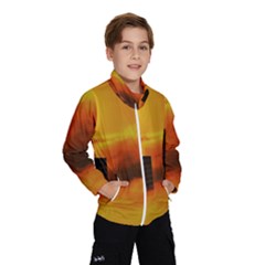 City Sun Clouds Smog Sky Yellow Kids  Windbreaker