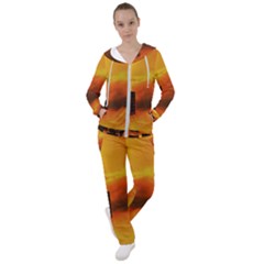 City Sun Clouds Smog Sky Yellow Women s Tracksuit