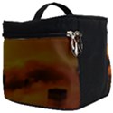 City Sun Clouds Smog Sky Yellow Make Up Travel Bag (Big) View2