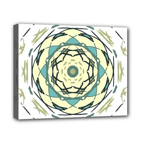 Circle Vector Background Abstract Canvas 10  X 8  (stretched)