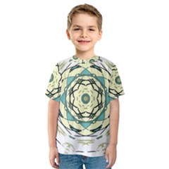 Circle Vector Background Abstract Kids  Sport Mesh Tee