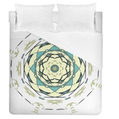 Circle Vector Background Abstract Duvet Cover (queen Size)