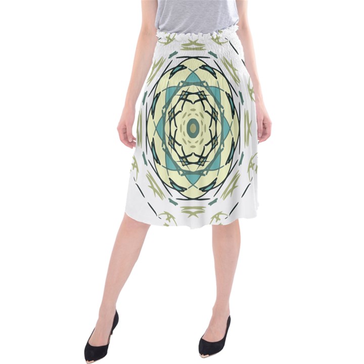 Circle Vector Background Abstract Midi Beach Skirt